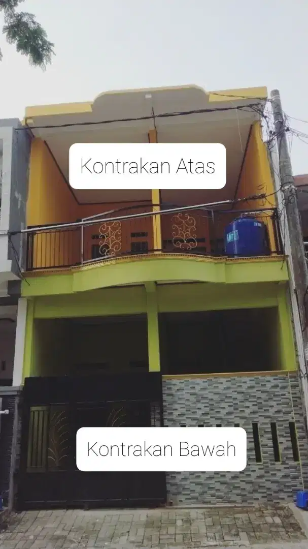 Di kontrakan rumah Rp 1.200.000/bln sudah free air(lantai 2 saja)