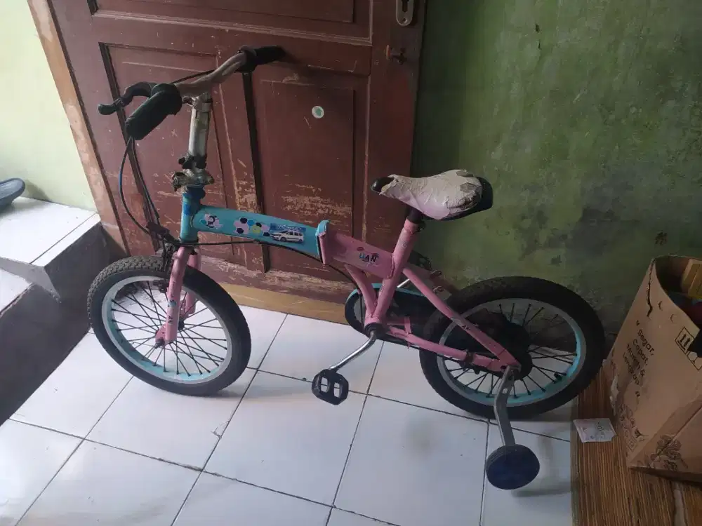 sepeda lipat anak 5 tahun uk 12 bagus bisa tt bt barter sepeda anak