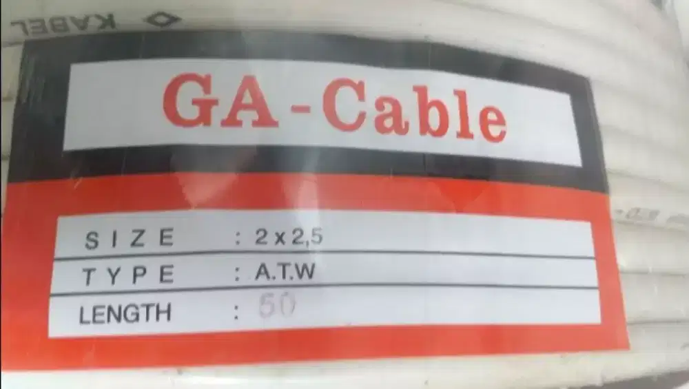 Nym Kabel 2x2.5 Merk GA SNI