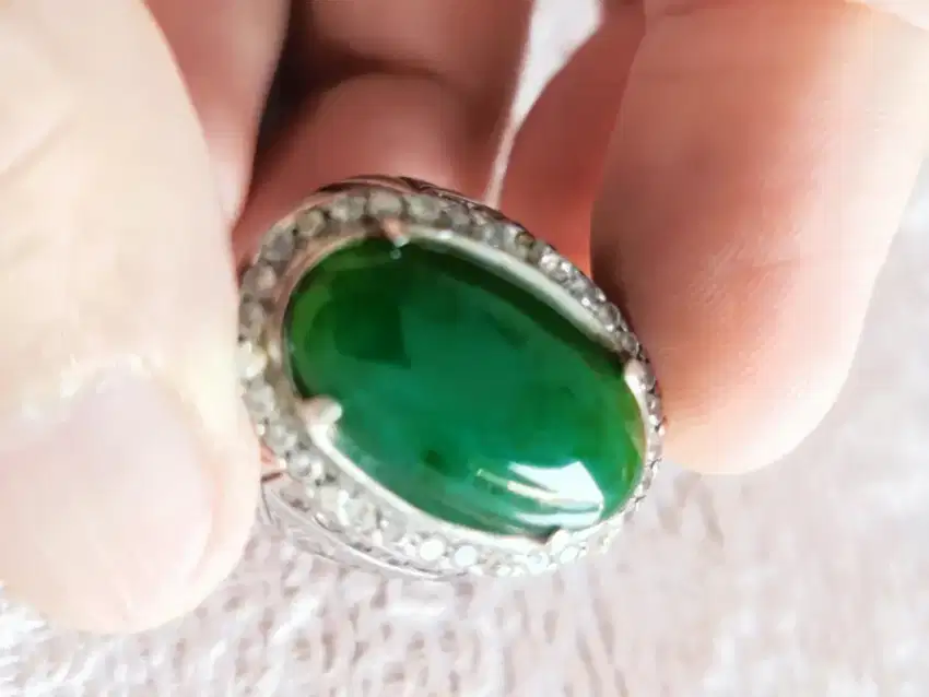 Batu bacan ring perak