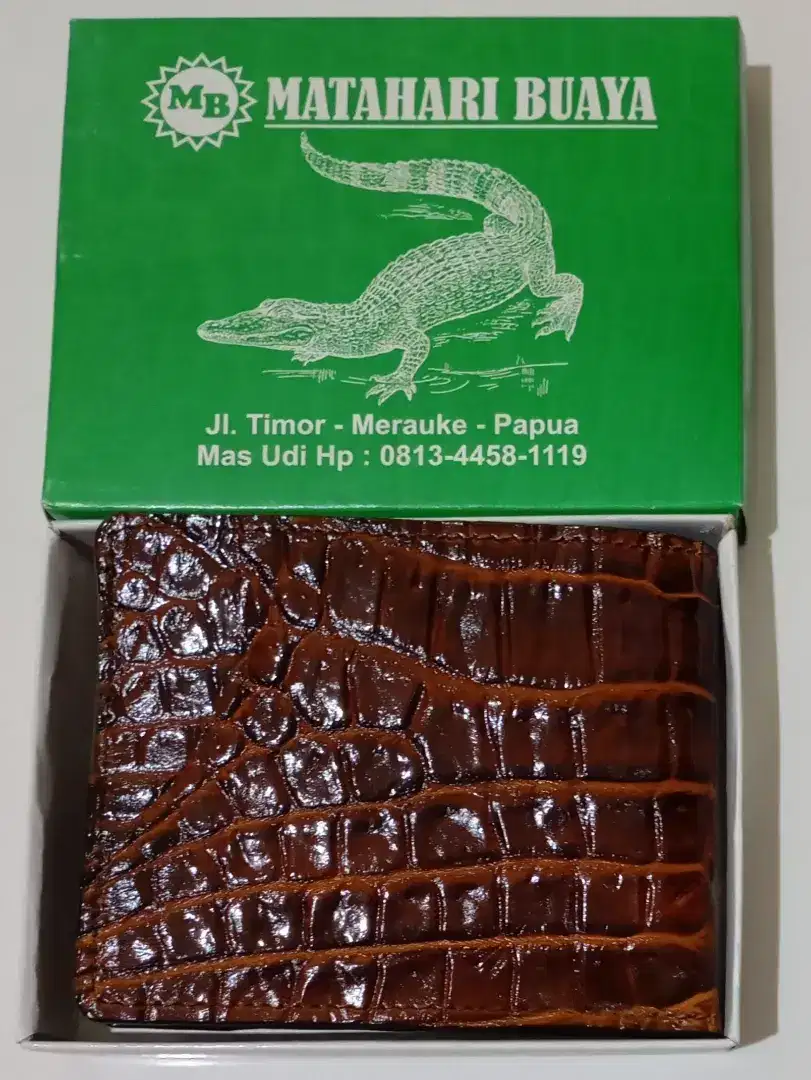 Dompet Kulit Buaya Asli Merauke