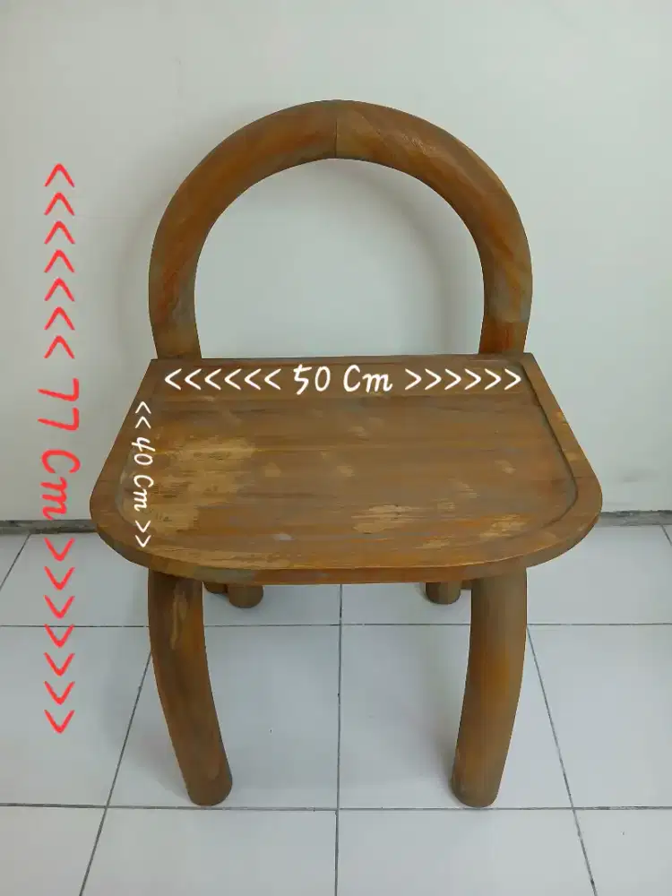 Kursi Kayu Minimalis - Ex Milik Expatriat Germany