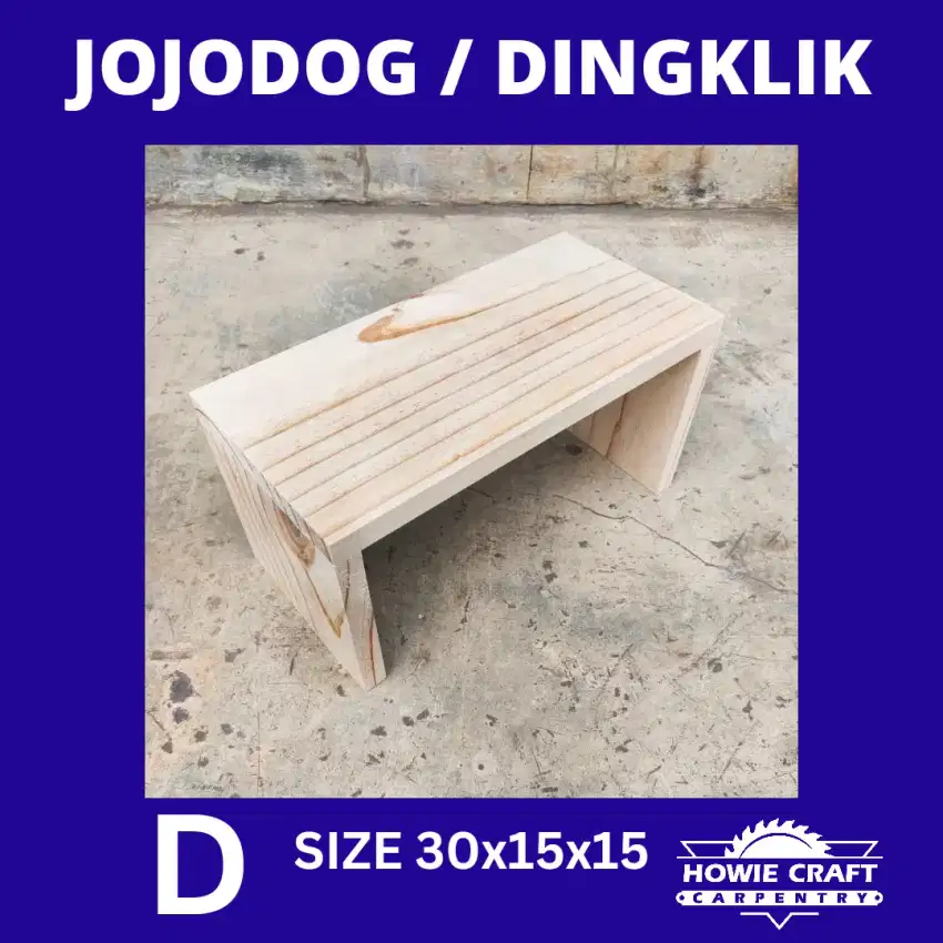 Jojodog Dingklik Kursi Pendek Size D