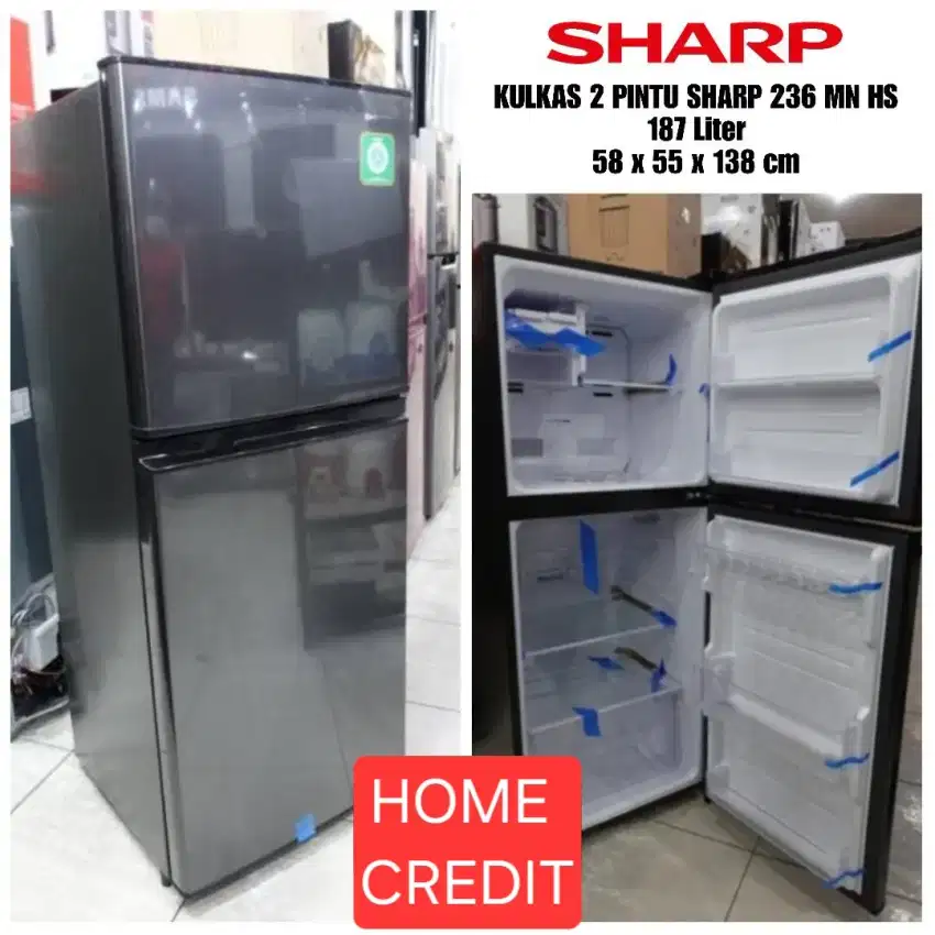 Cicilan KULKAS SHARP 2 PINTU SJ-236MN-HS 187 LITER