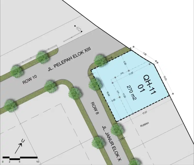 Tanah Kavling Siap Bangun L 270M² Hok anur Elok Kelapa Gading Jakarta