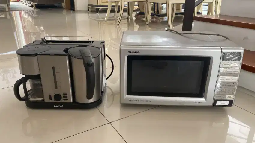 Di jual microwave dan mesin buat kopi