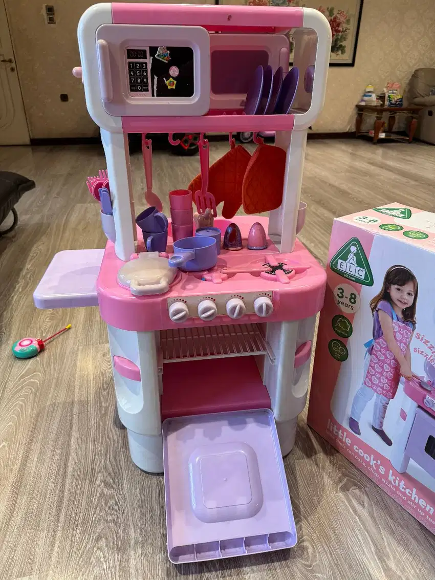 ELC Little Cooks Kitchen (Pink) - Mainan Aktivitas Masak Dapur Anak