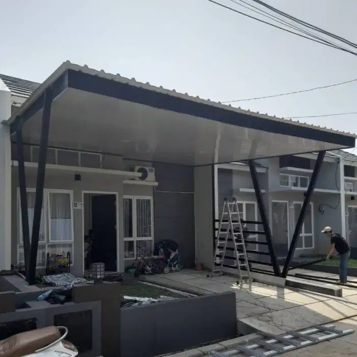 Kanopi Alderon Double plus cat rangka