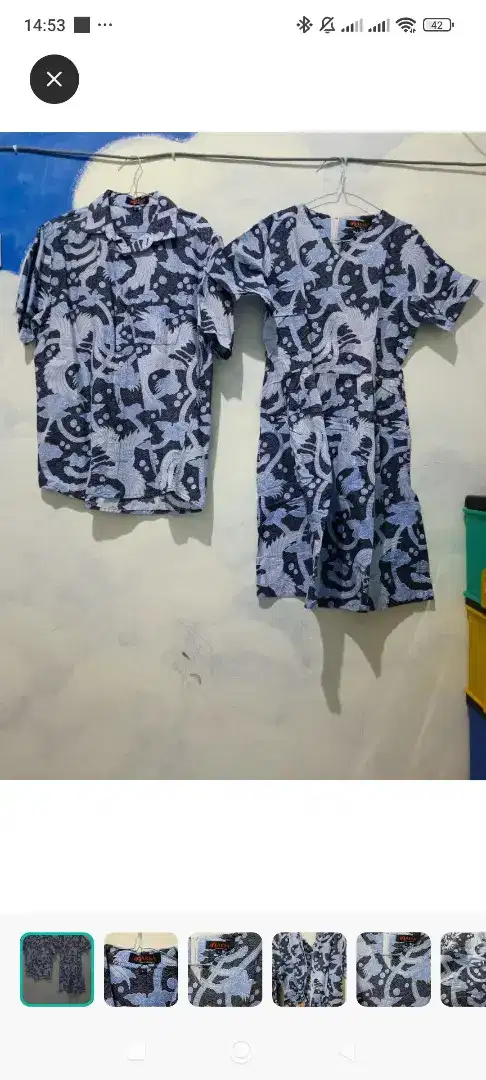 AKSA-Batik Couple Biru