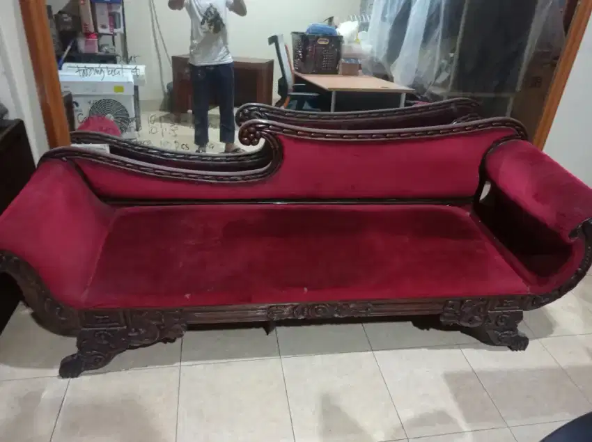 sofa merah sofa duduk