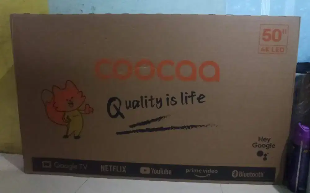 Coocaa 50 inch Smart Google TV digital 4K UHD Garansi Resmi