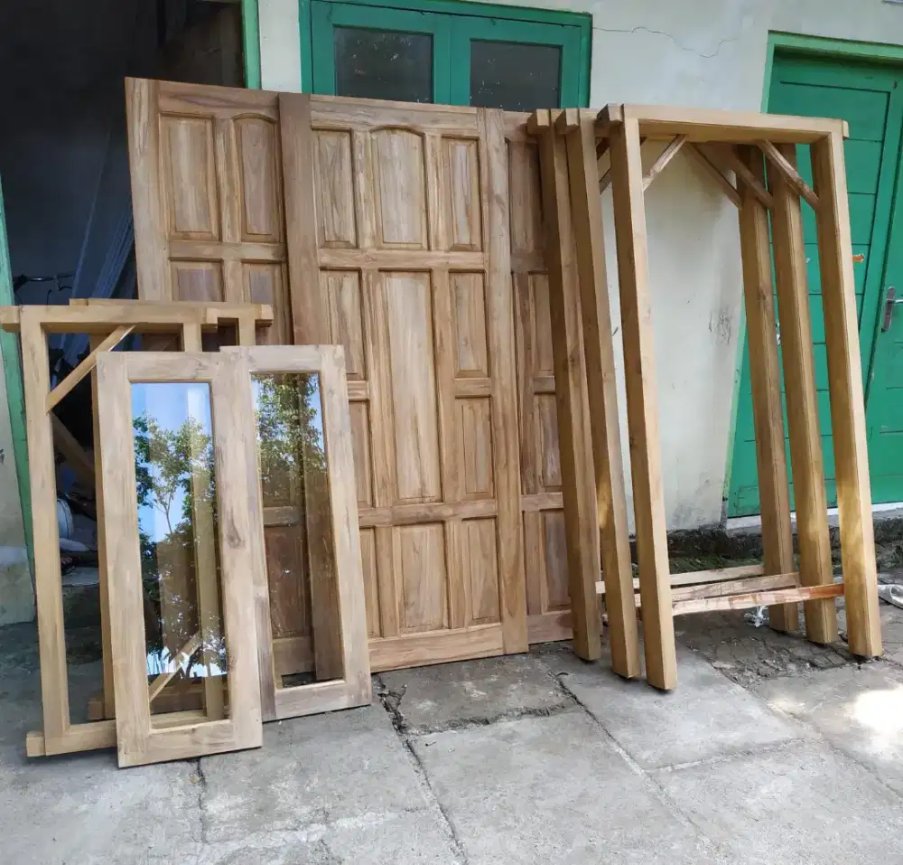 Kusen pintu kamar kayu jati termurah