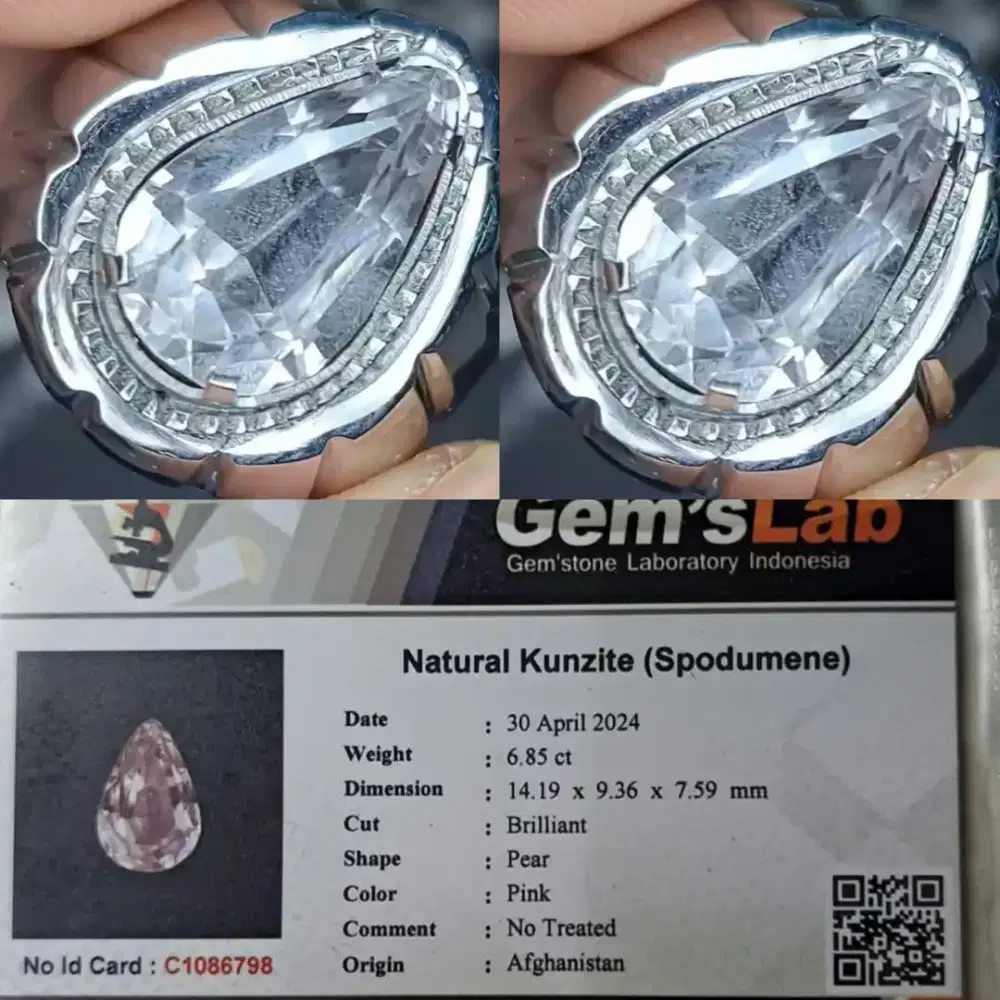 Natural Kunzite Spodumene