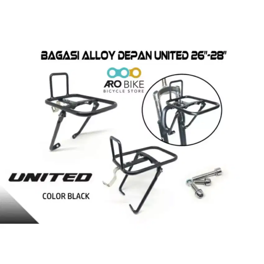 Rak depan sepeda commuter united bahan alloy