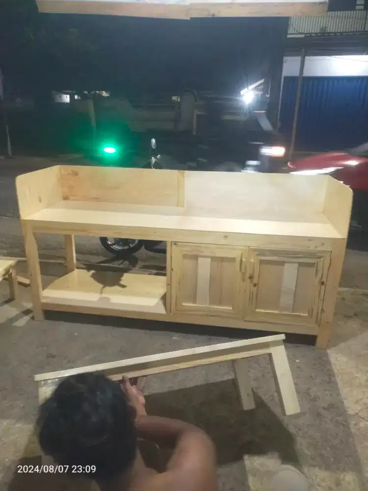 Meja kompor / meja kasir / meja serbaguna