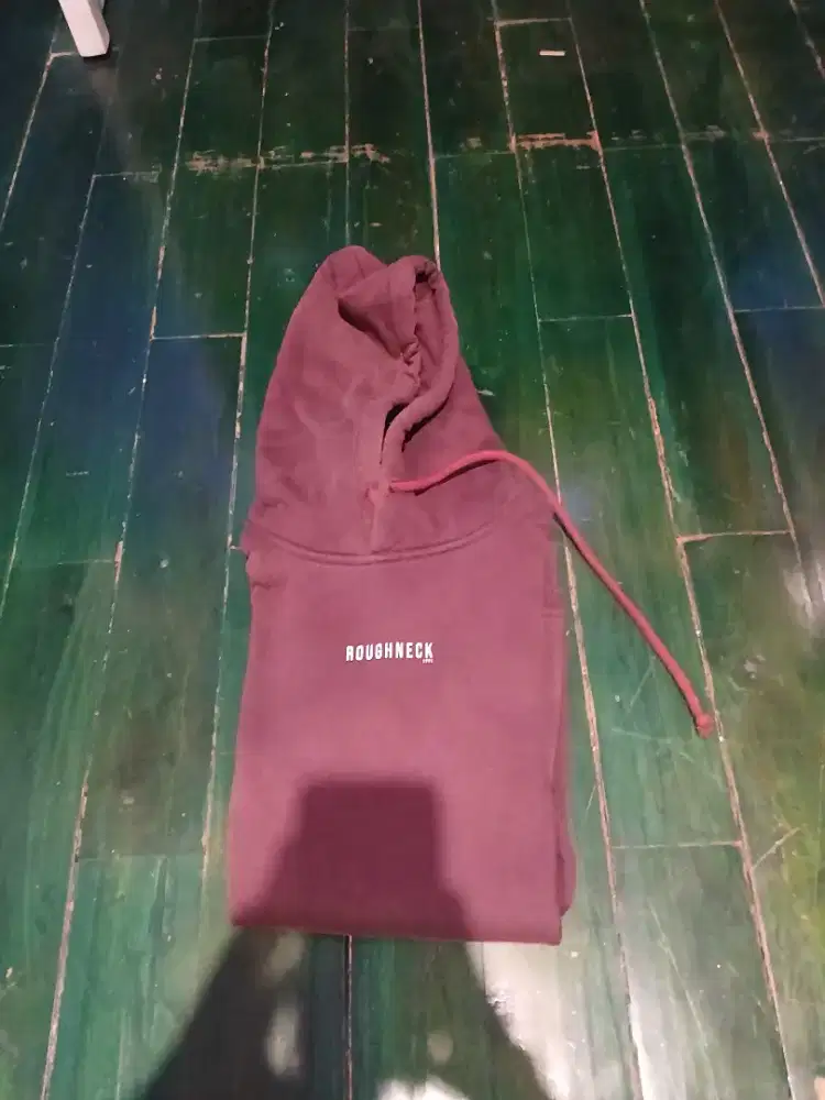 hoodie merah roughneck pria dan wanita