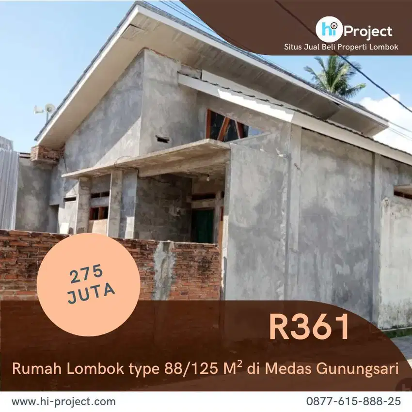 Dijual/Over kredit Rumah type 88/125 M² di Medas Gunung Sari R361