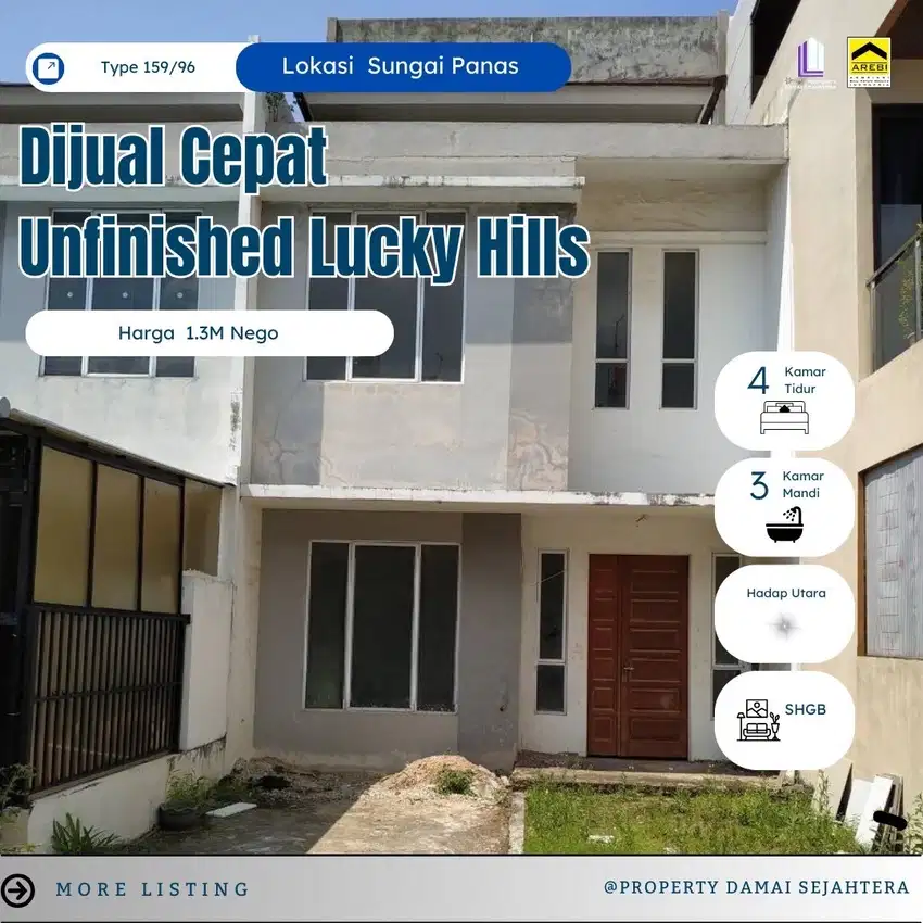 Dijual Rumah Lucky Hill Sungai Panas