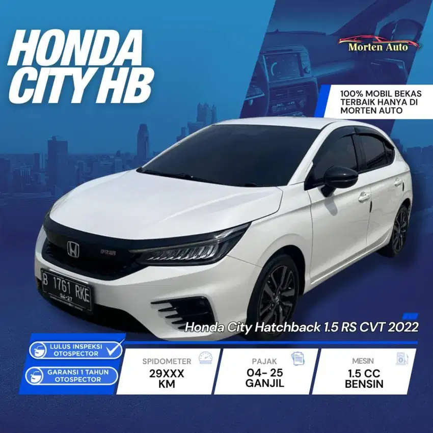 Honda City RS Hatback 1.5 AT Tahun 2022 Garansi Mesin 2 Tahun