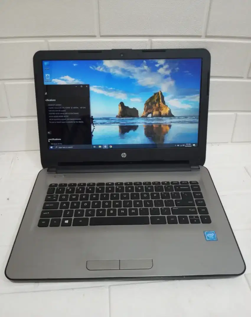 Laptop HP 14 AM013TU Slim Intel N3060 DDR 8GB SSD 128GB 14 3 Jam