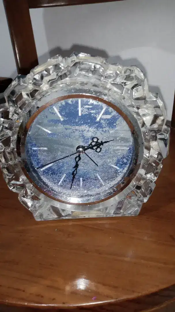 Jam Weker kristal jadul merek Seiko