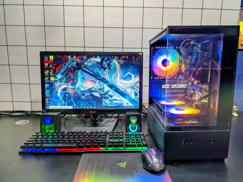 Pc gaming editing i7 3770/Ram 16Gb/Ssd 256Gb fullset tinggal pakai