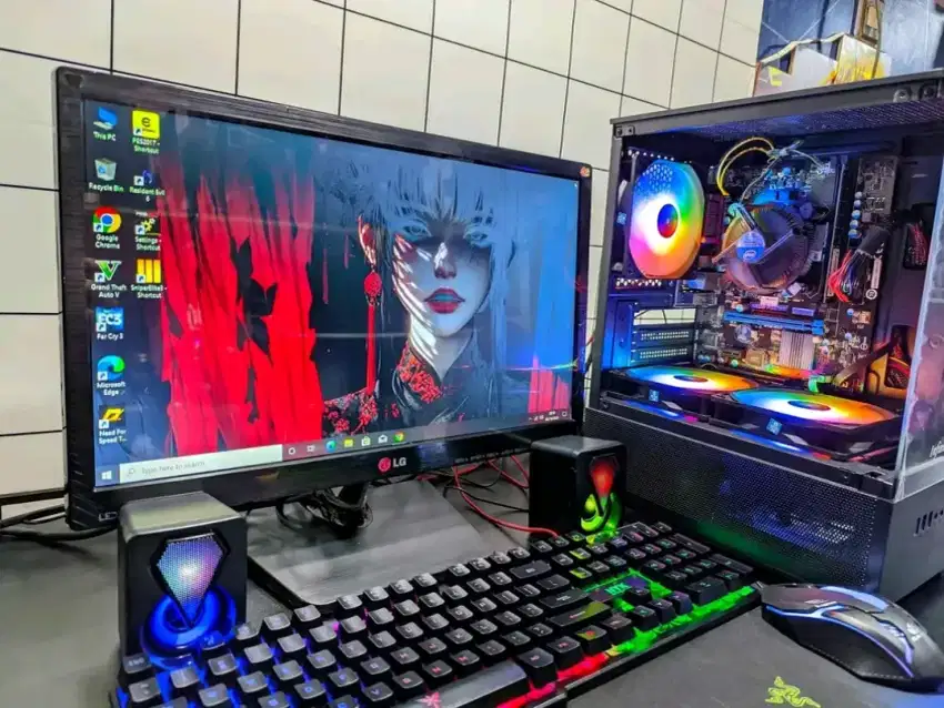 Pc gaming editing i7 3770/Ram 16Gb/Ssd 256Gb fullset tinggal pakai