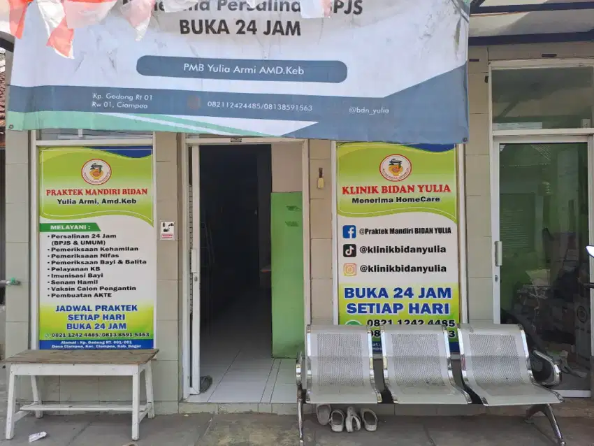 Di jual klinik bersalin / bidan