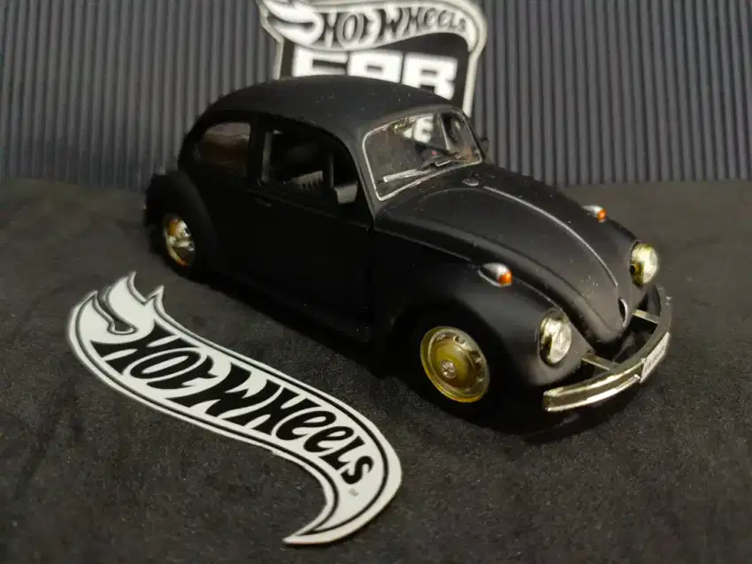 Diecast Welly VW Beetle Blackdoff skala 32 Jogja