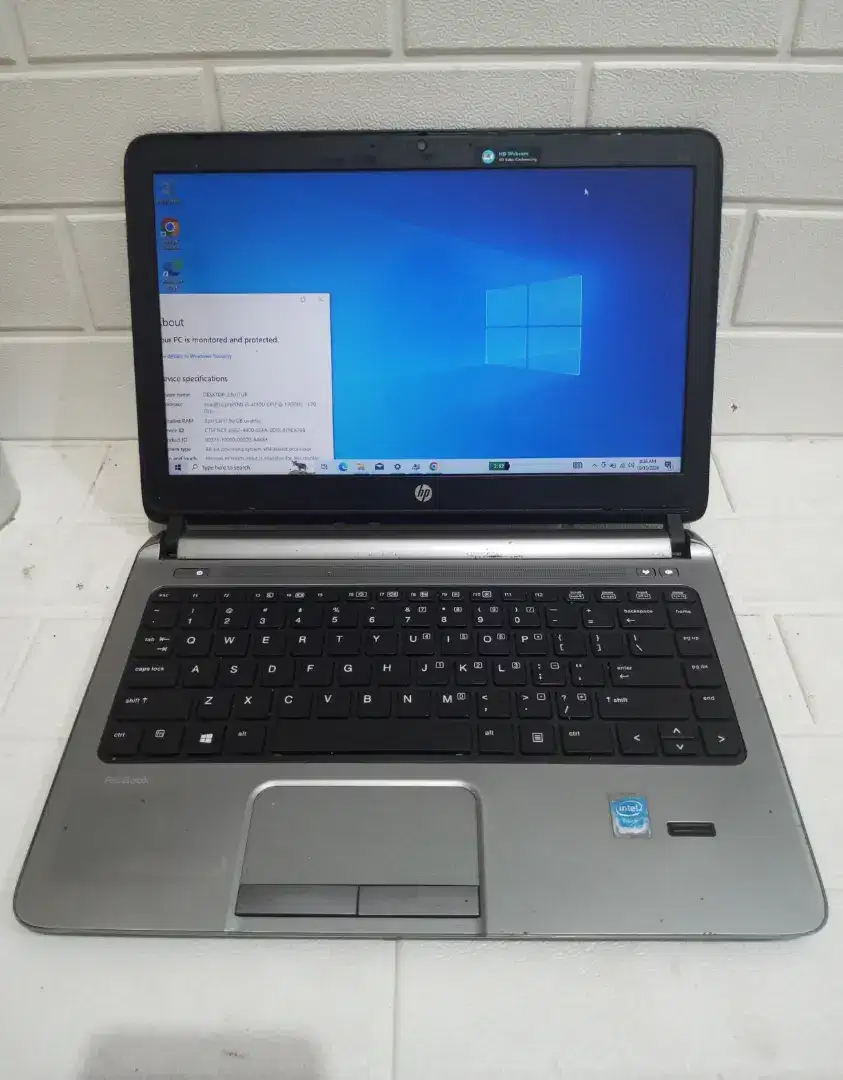 HP 430 G1  Core i3 - 4010U Haswell DDR 8GB SSD 128GB 14 Baterai 2 jam