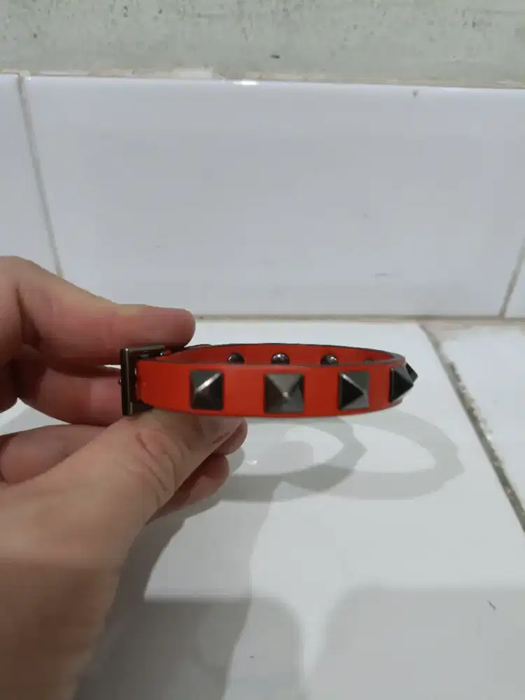 Valentino VLTN Rockstud Leather Bracelet original authentic retail 6jt