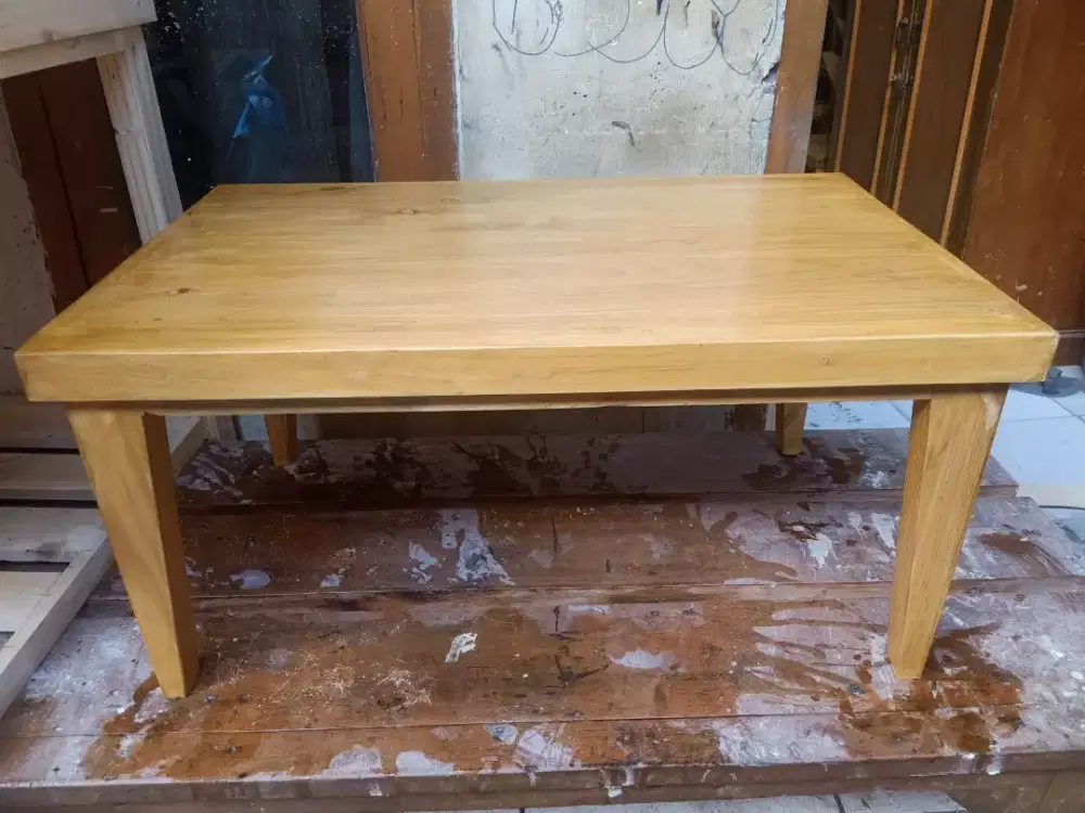 Meja lesehan jati landa