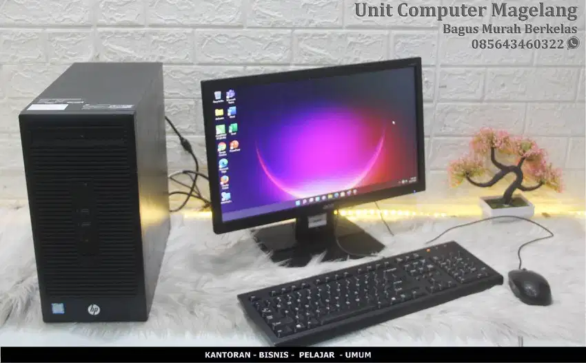 PC Desktop HP i5 6500 Up - New SSD 256 GB -Ram 8 GB DDr4  Led 19