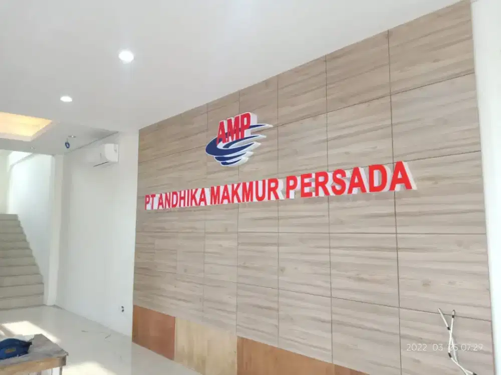 Huruf Timbul menyala