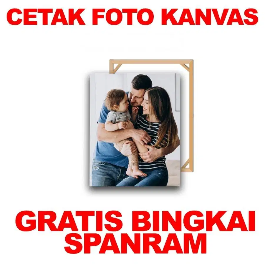 Cetak Foto Kanvas/Canvas Photo Print 10 x 15 GRATIS SPANRAM.