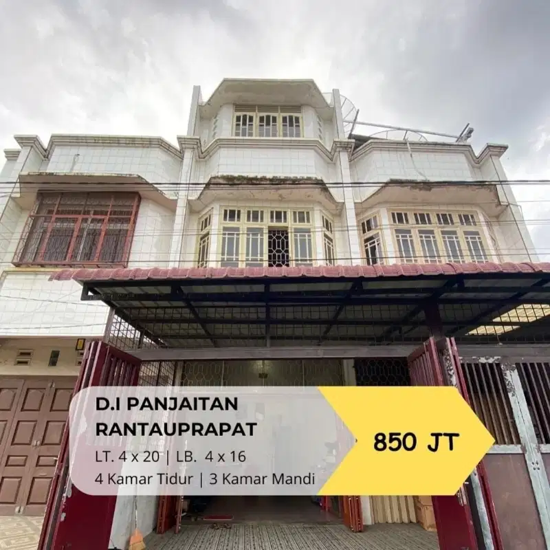 Rumah Rantau Prapat 3 Lantai