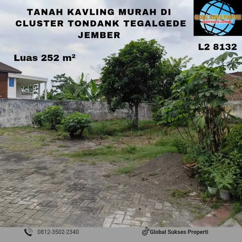 Tanah Murah Cocok Untuk Kos Area UNEJ Lingkungan Tenang Di Jember