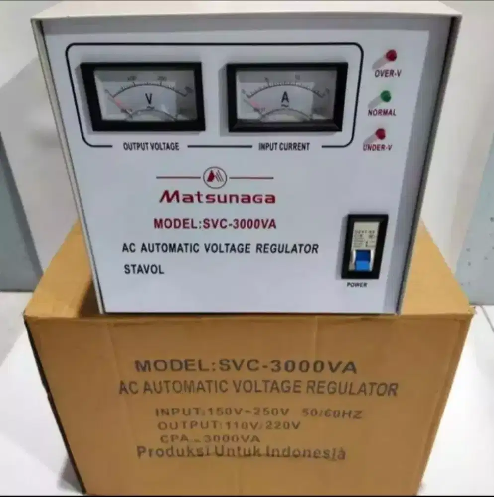 MATSUNAGA Stavol 3000 watt Servo Motor/Soft Start/Regulator/Stabilizer