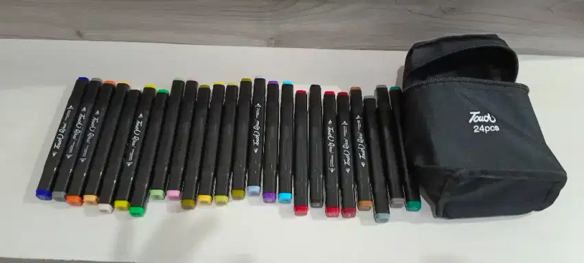 Spidol stabilo pen 24 warna merk touch ex salah beli jual murah 99rb