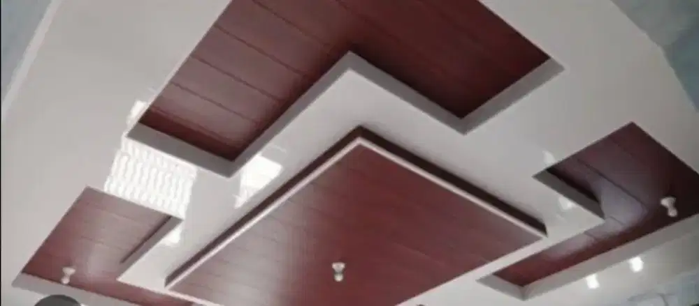 Pemasangan plafon pvc plus matrial per meter murah