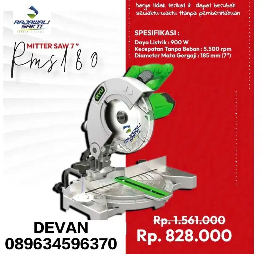 RYU MITTER SAW 7 INCH RMS180
