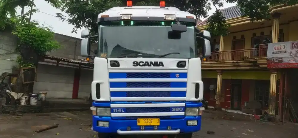 SCANIA 114L 380 + LOWBED TRAILER 3 AXLE