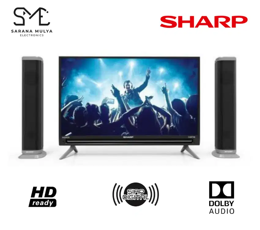 LED SHARP 32IN + SPEAKER (2T-C32BD1I-TG )