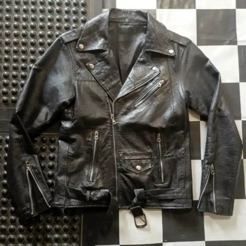 leather biker jacket, rock biker