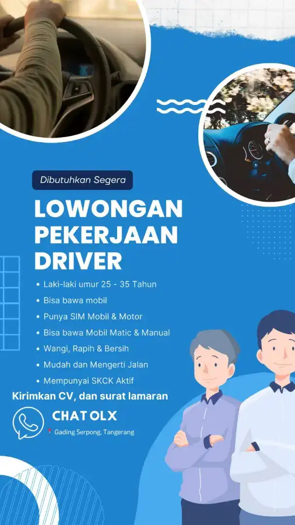 Dicari Driver Berpengalaman!