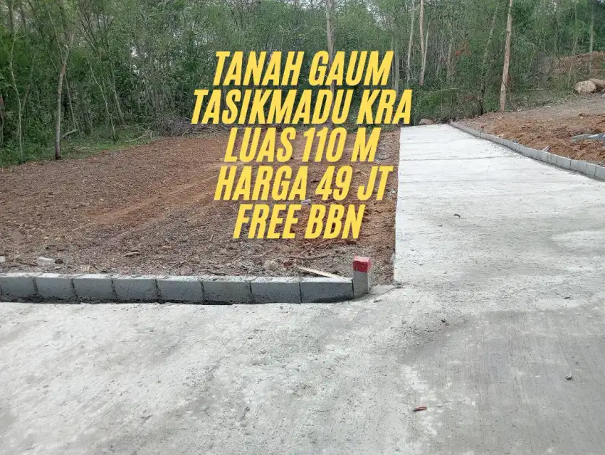 Tanah Murah Gaum Tasikmadu Karanganyar