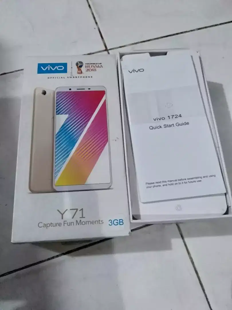 Handphone Vivo Y71 include box