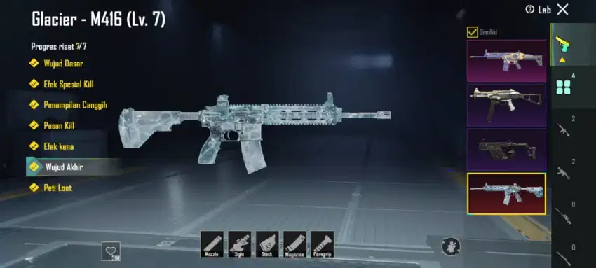 M416 GLACIER MAXXX LV. 7 + ( 2 Material) BU