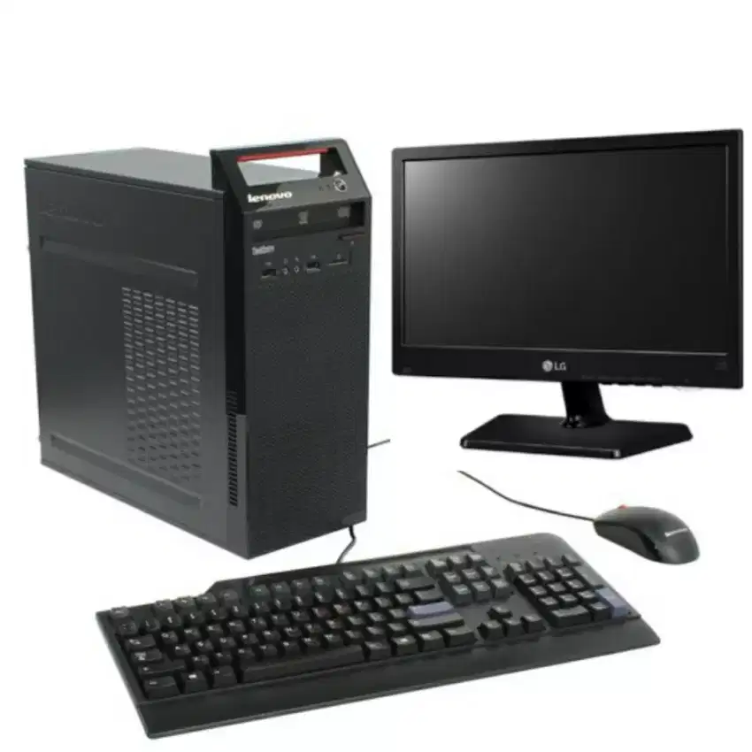 Pc full set intel core ci3 ram 8 ssd 128 hdd 320 led 16 inc keymouse