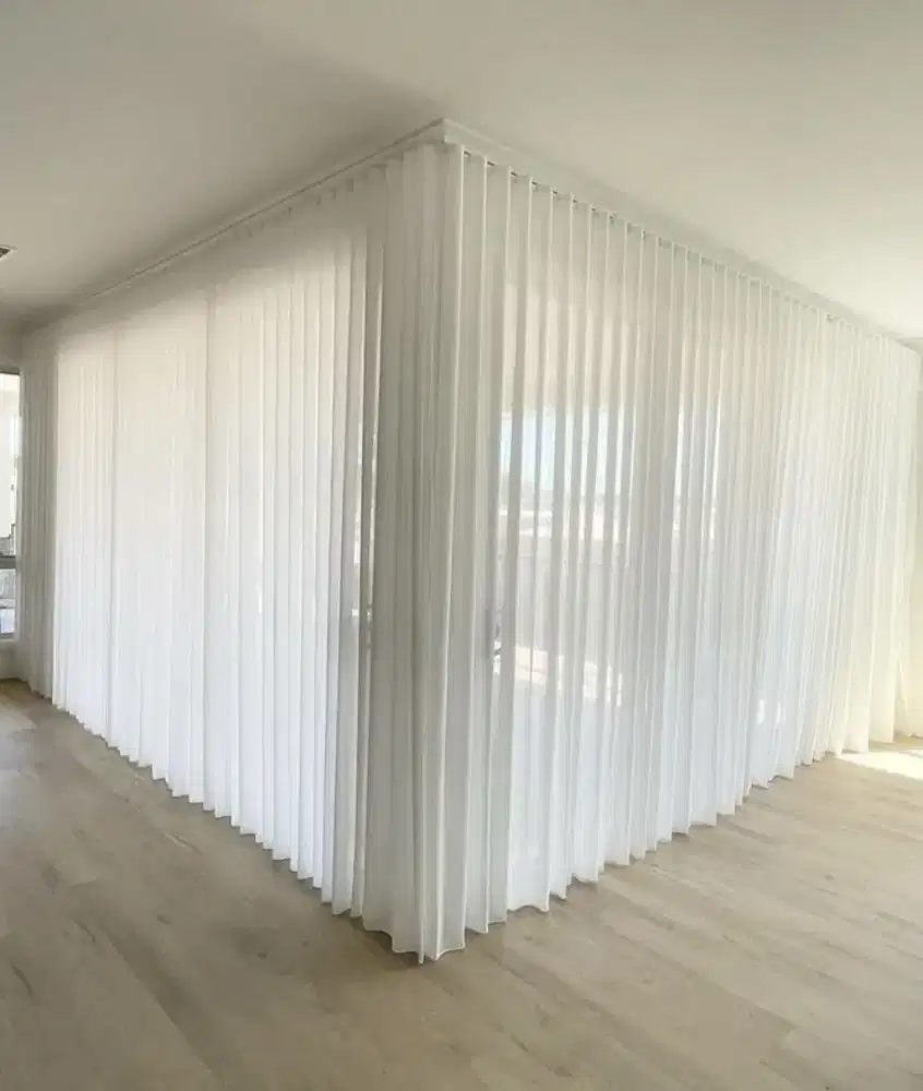 Jual gordyn gorden murah vertikal roll blind jasa wallpaper dinding vi